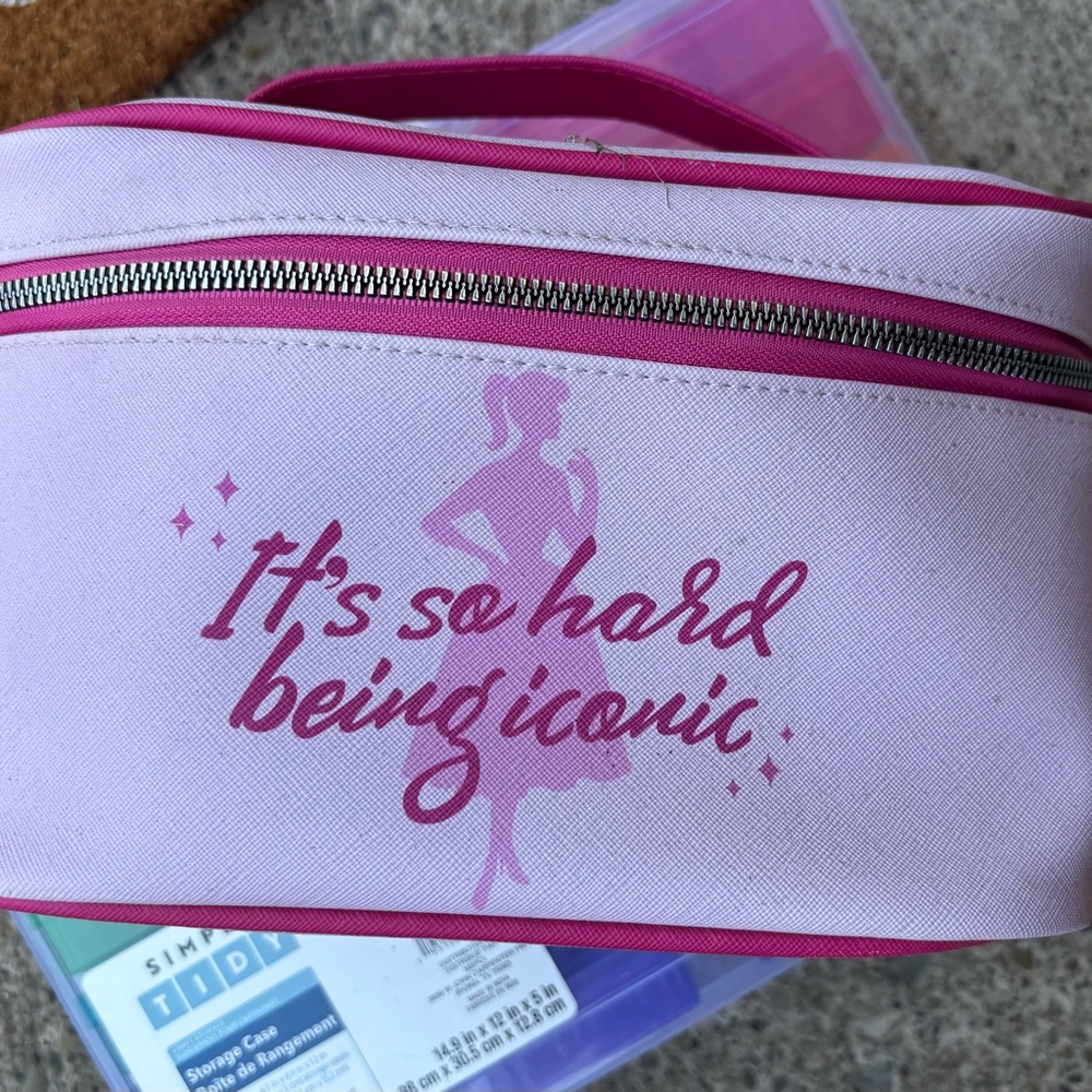 Barbie Pink Cosmetic Bag with Iconic Design